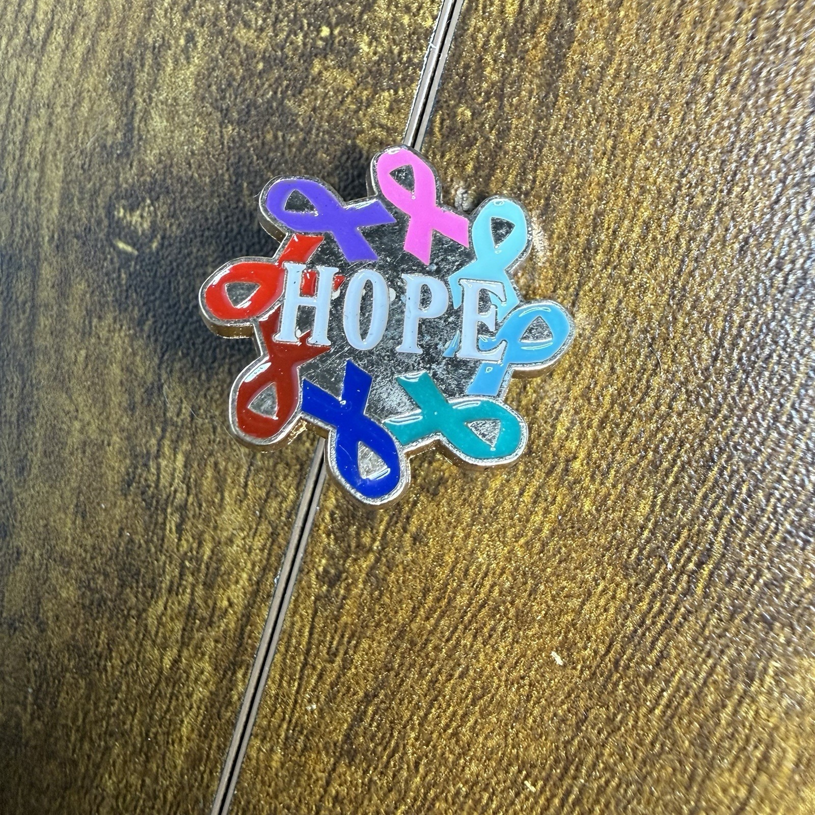 Breast Cancer Awareness Hope Lapel Pin Ribbon Pink